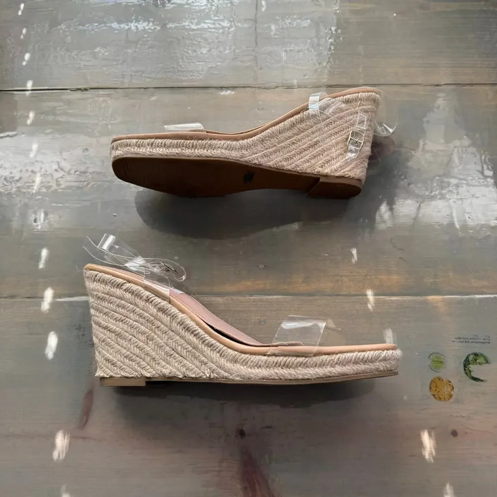 Chelsea & Violet Melne Wedge Espadrilles Heels Sz 9.5